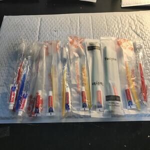 2-Piece Travel Dental Care Kit (Toothbrush and Toothpaste) 10 Pack